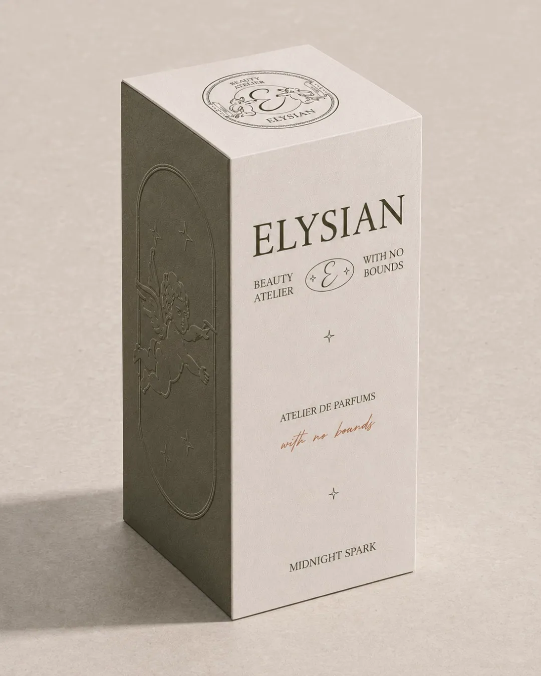 Elysian Midnight Spark box standing upright